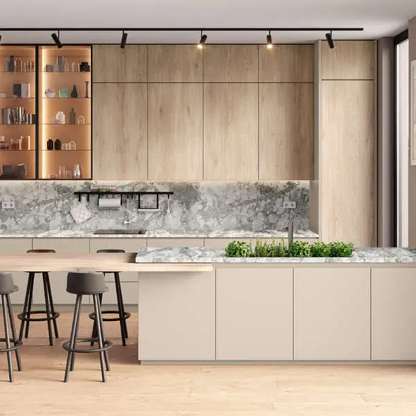 Light Modern Kitchen - Kronospan